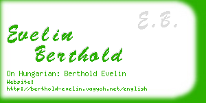 evelin berthold business card